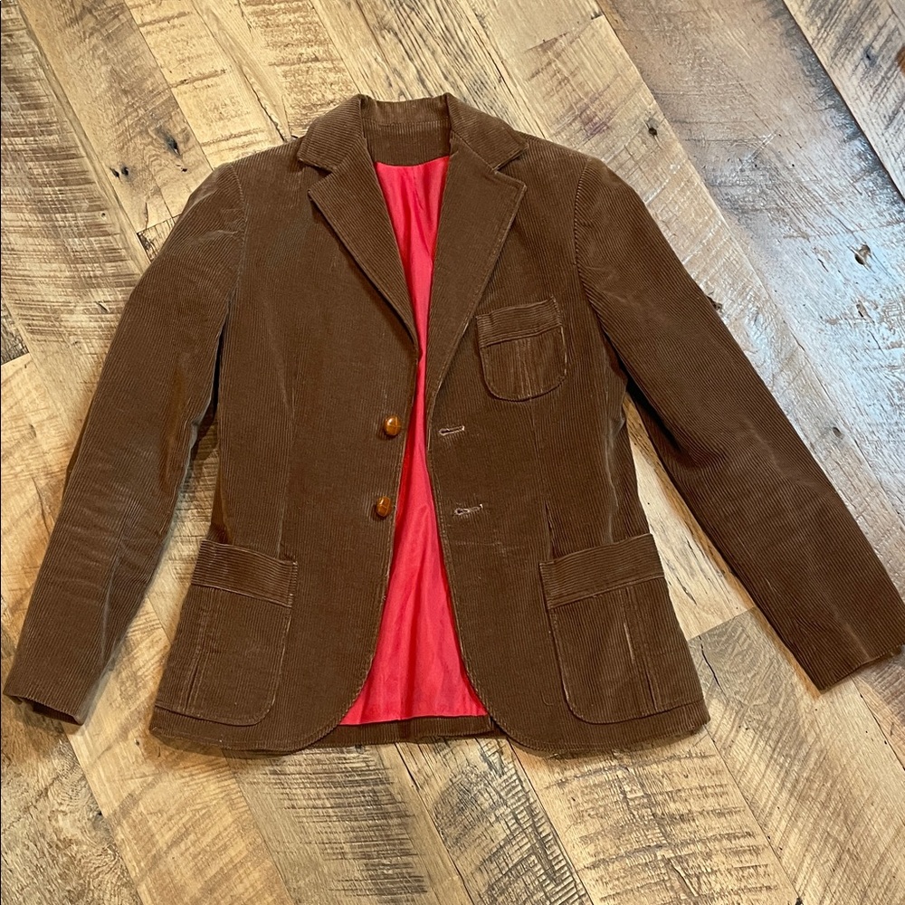 Vintage Brown Corduroy Women’s Blazer